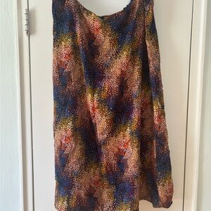 Multicolor Abstract Print Women's Skirt